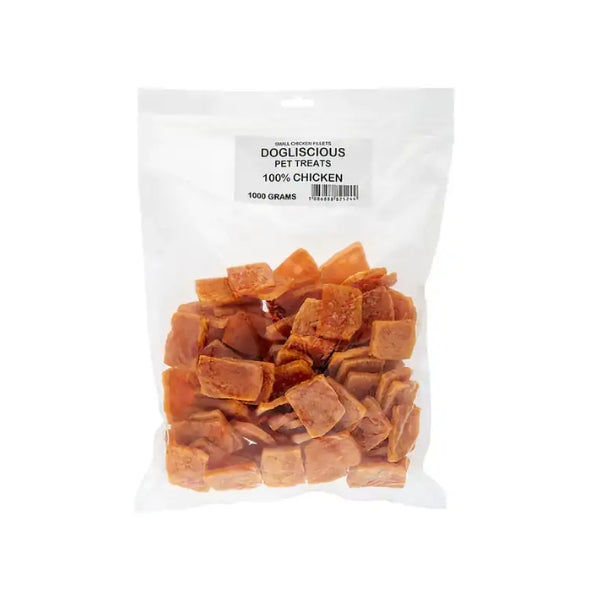 1kg Doglisious Chicken Jerky Small Fillets