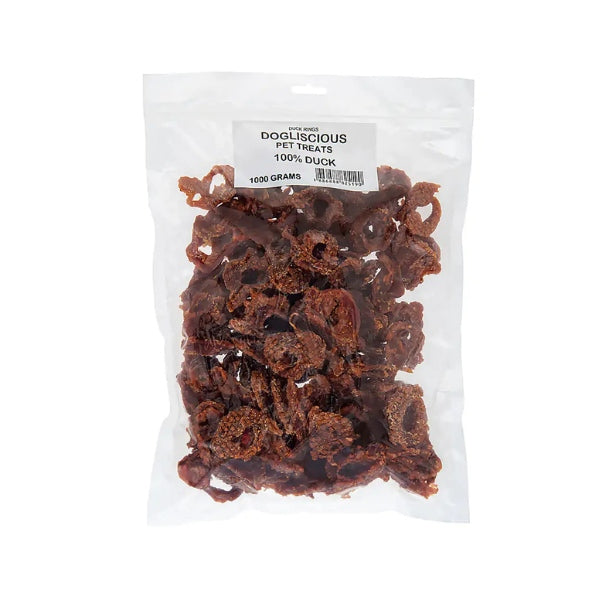 1kg Doglisious Duck Jerky Rings