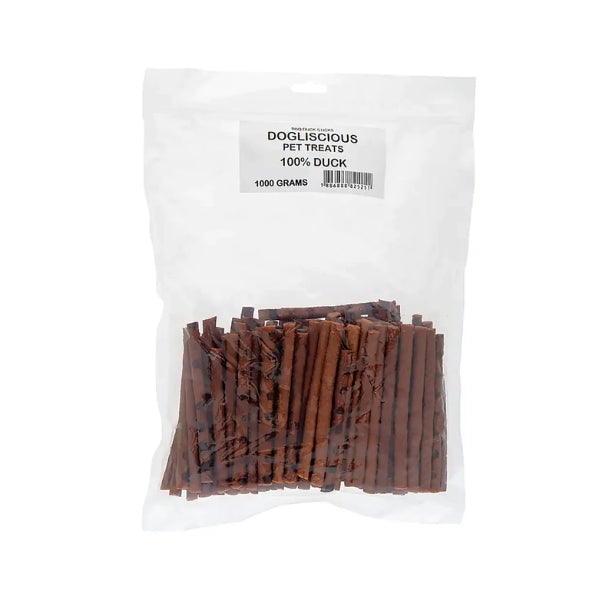 1kg Doglisious BBQ Duck Jerky Sticks