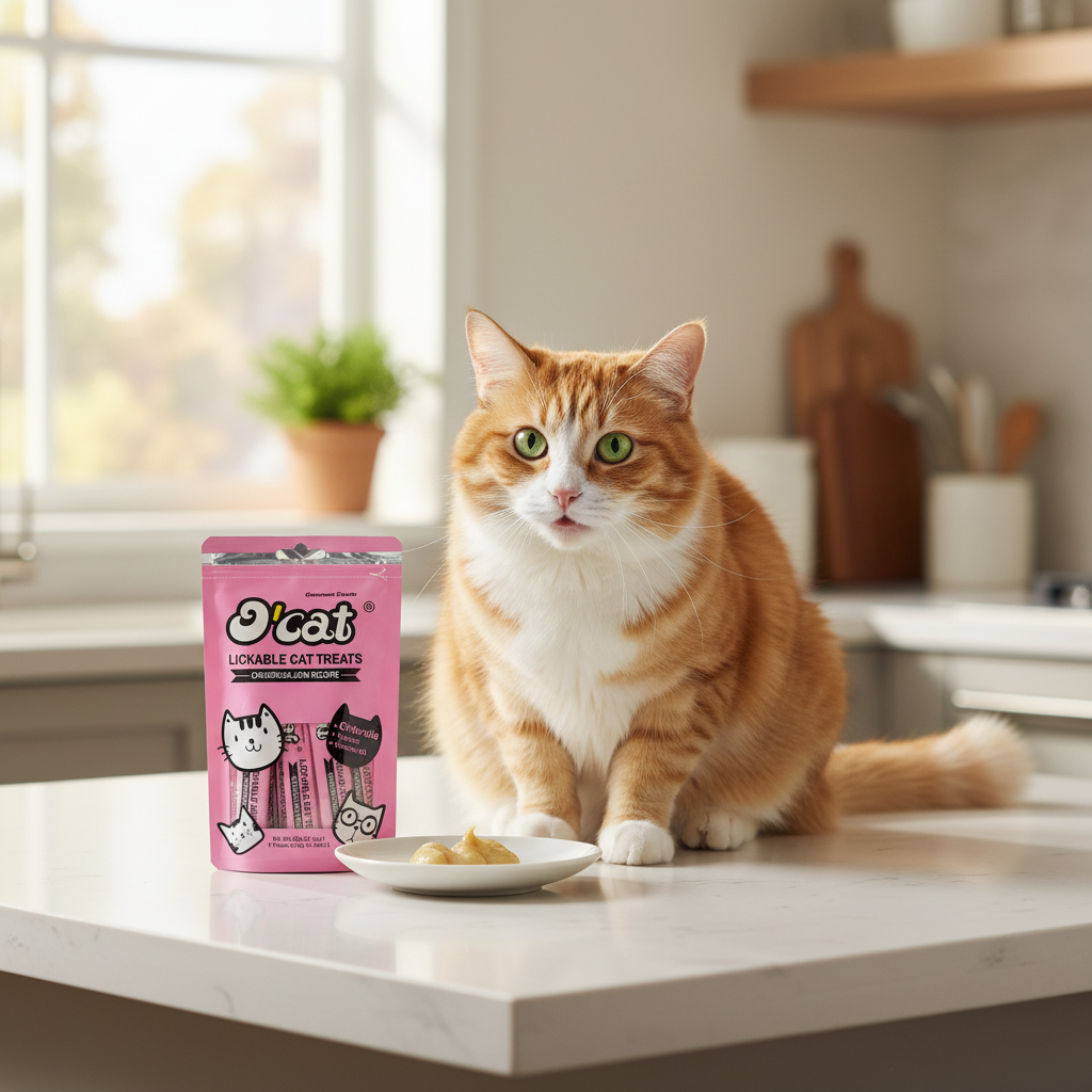 Creamy Salmon & Chicken Flavour Lickable Cat Treats 60g (5Pk)