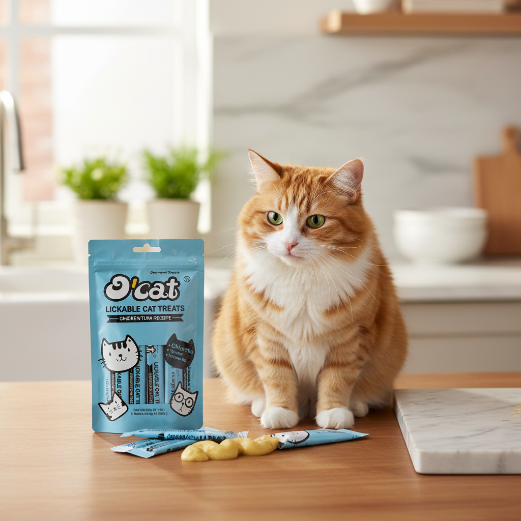 Creamy Chicken & Tuna Flavour Lickable Cat Treats 60g (5Pk)