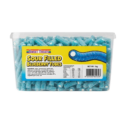 1kg Blueberry Sour Tubes