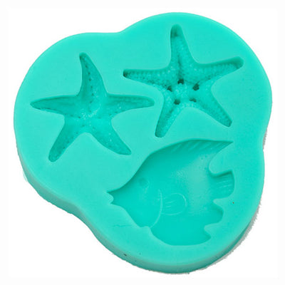 Starfish Silicone Fondant Mould (85x80mm)