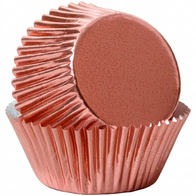 Rose Gold Large Foil Baking Cups (50mm Base)