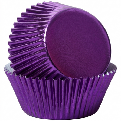 Purple Large Foil Baking Cups (50mm Base)