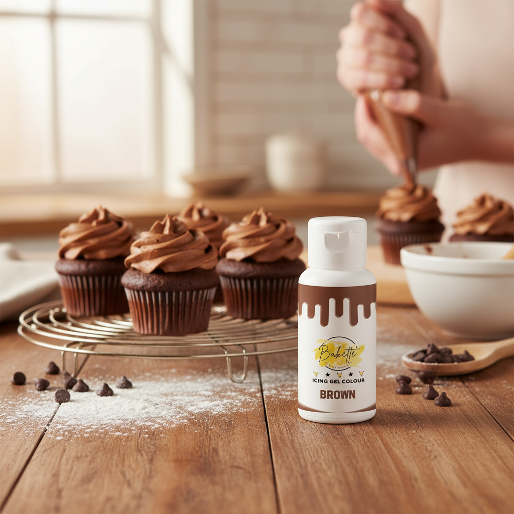 Bakette Icing Gel Colour Brown 21g