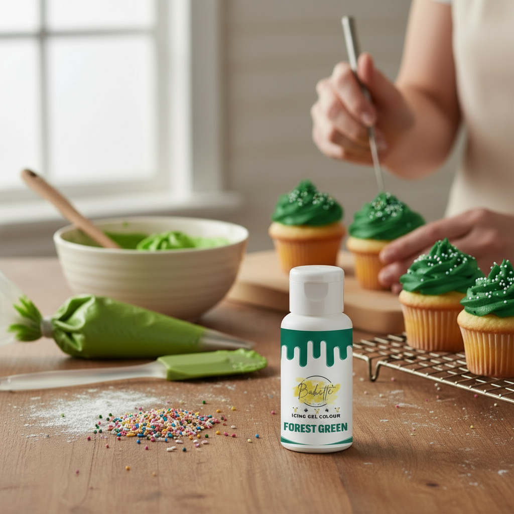 Bakette Icing Gel Colour Forest Green 21g