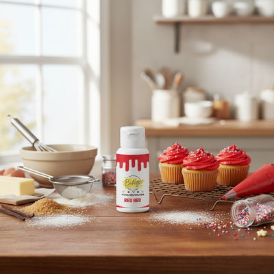 Bakette Icing Gel Colour Red Red 21g