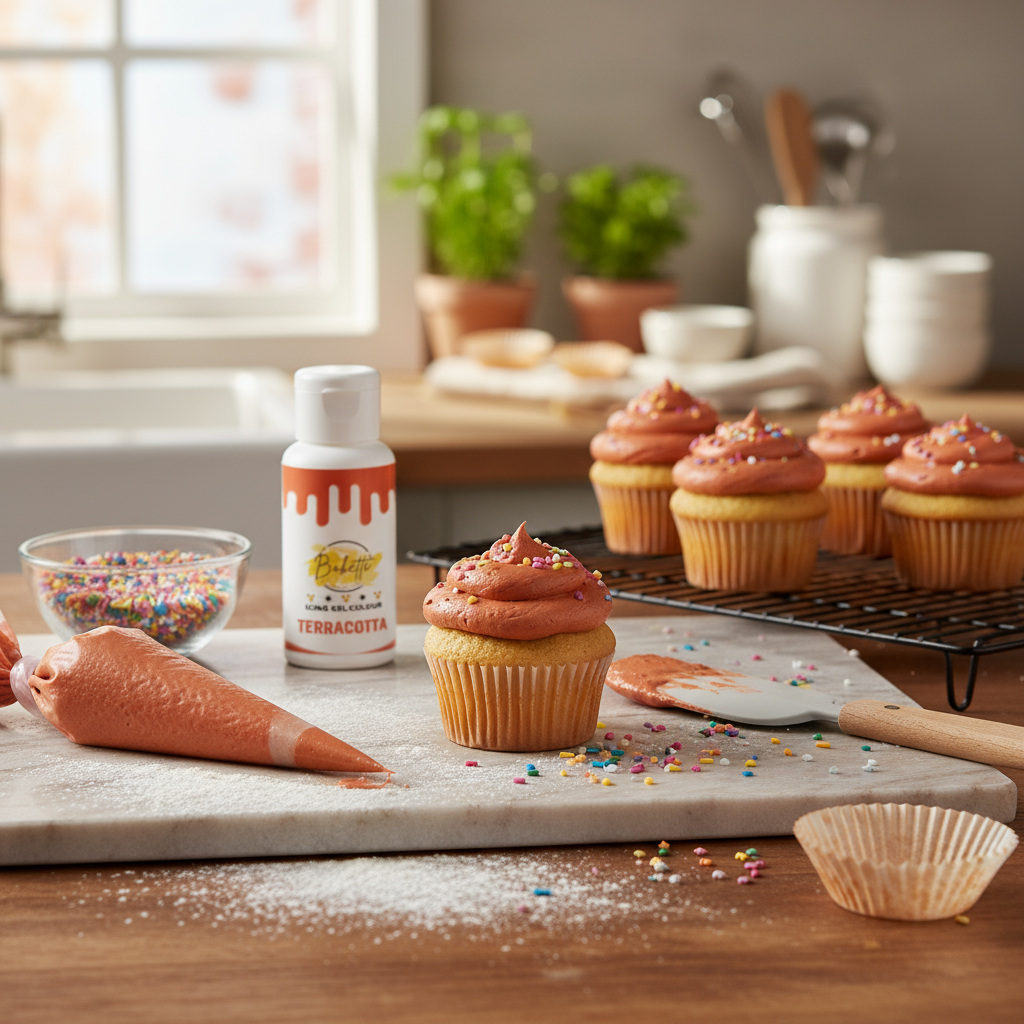 Bakette Icing Gel Colour Terracotta 21g