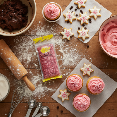 Bakette Sprinkles Sugar Pearls Red 56g