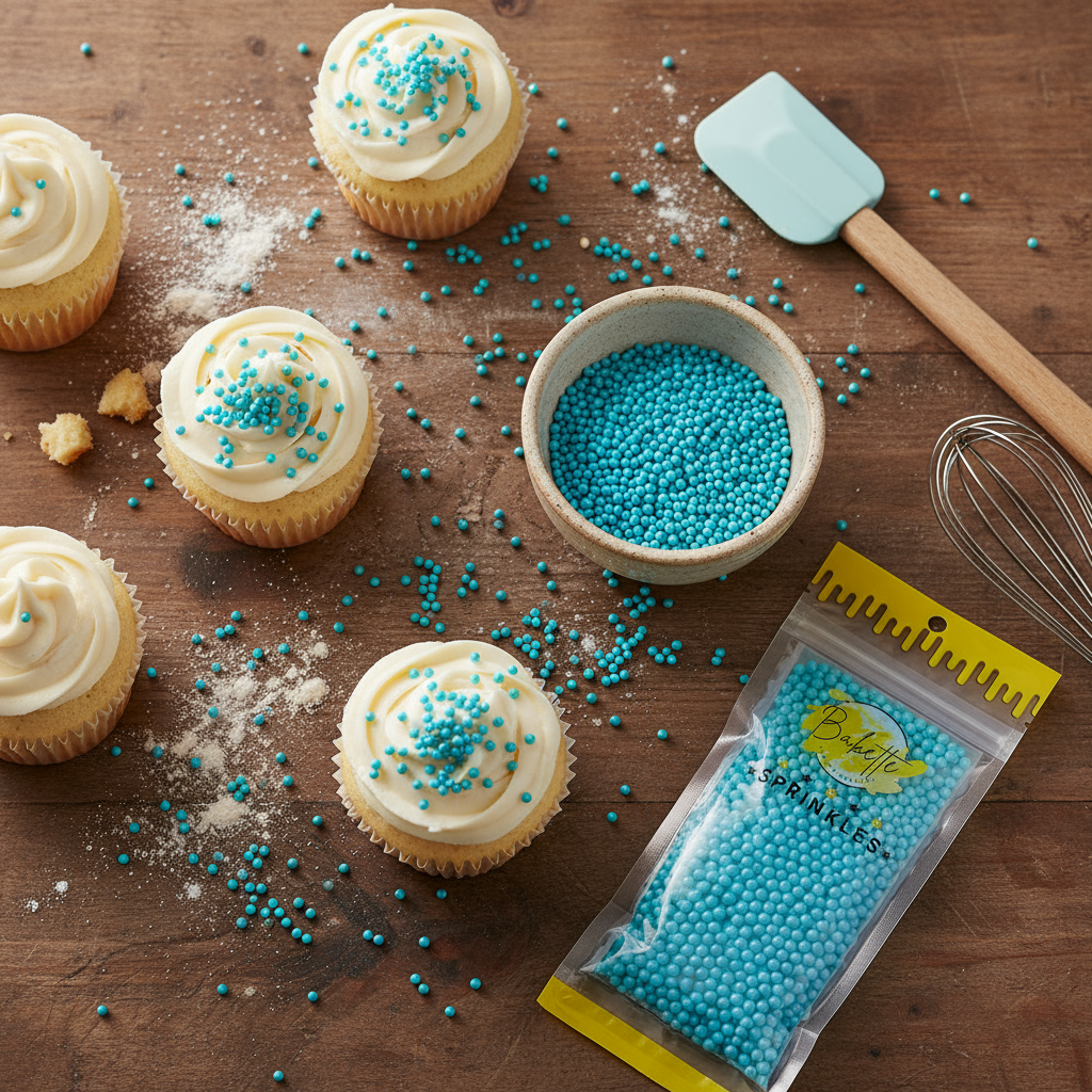 Bakette Sprinkles Sugar Pearls Blue 56g