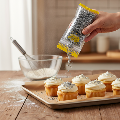 Silver Stars Sprinkle Mix 56g