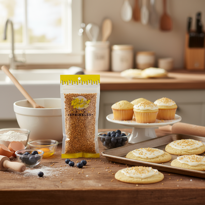 Gold Confetti Sprinkle Mix 56g