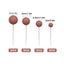 Blush Pink Matte Ball Toppers 20pk