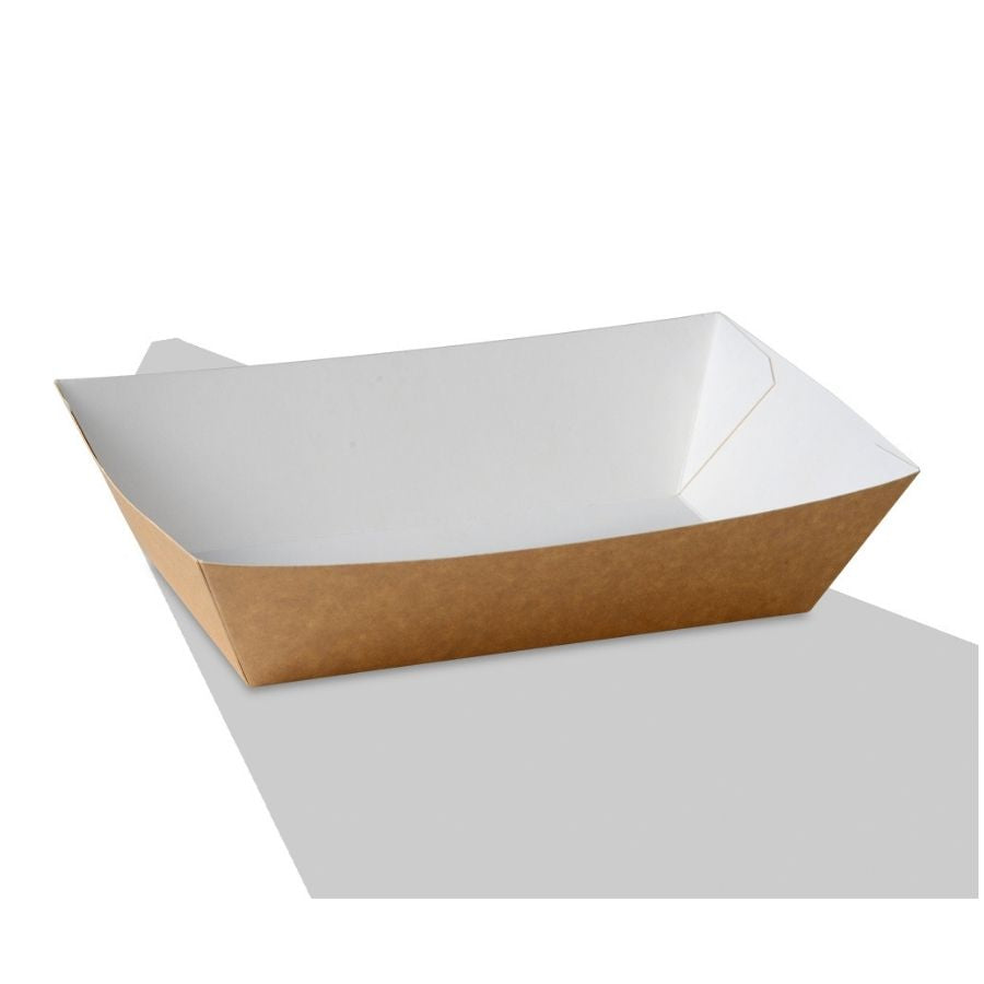 50pk Large Brown Cardboard Tray (170x95x55mm)