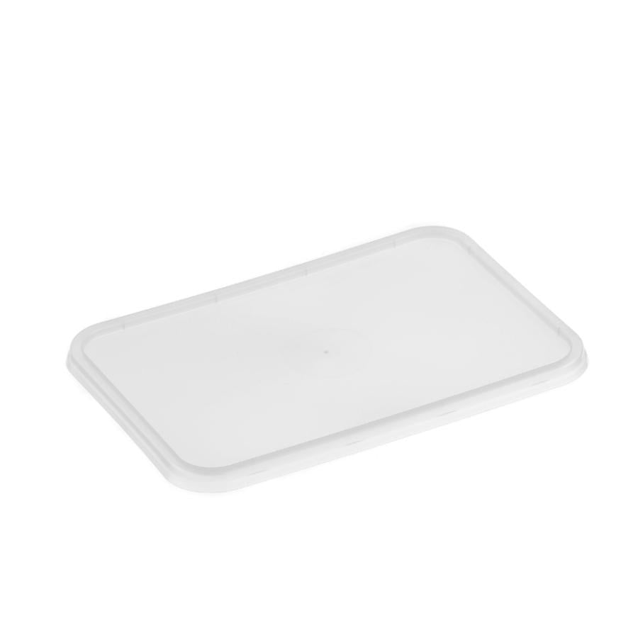 BULK 10x50pk Rectangular Reusable Plastic Lids (Suit Regular 500-1000ml Containers) (LIDS ONLY)