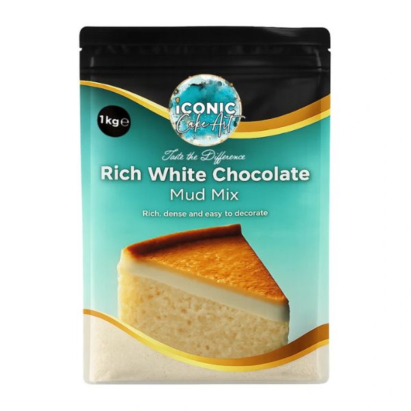 1kg Iconic Cake Art White Mud Cake Mix