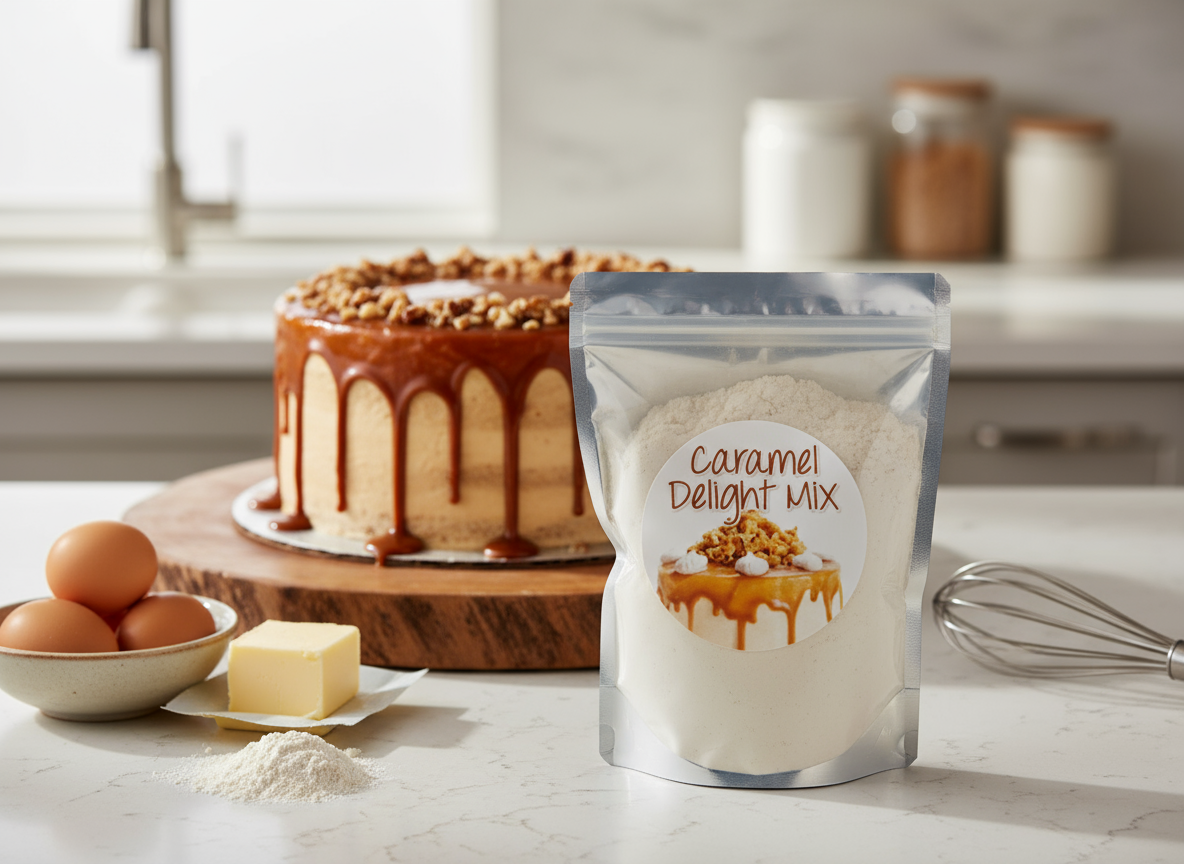 1kg Bakels Caramel Delight Cake Mix