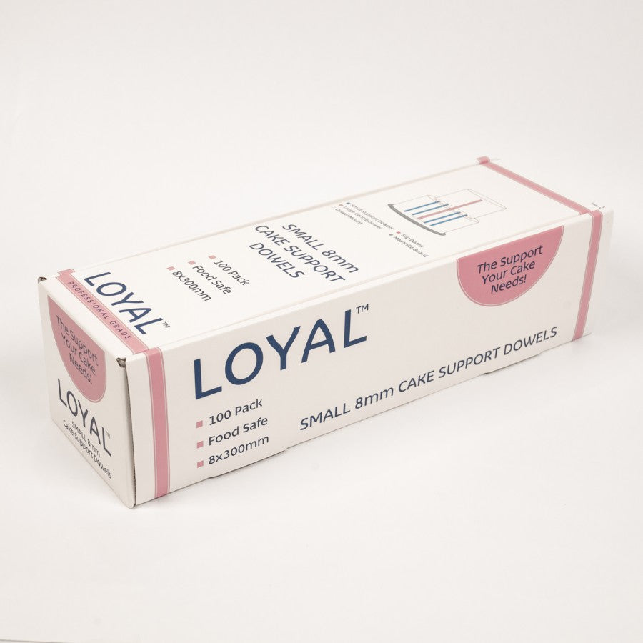 100k Loyal Small Heavy Duty Cake Dowels (8x300mm)