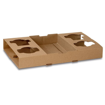4 Cell Corrugated Carry Tray (175x290x38mm)