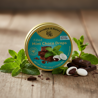 Cavendish & Harvey Mint Choco Drops 130g