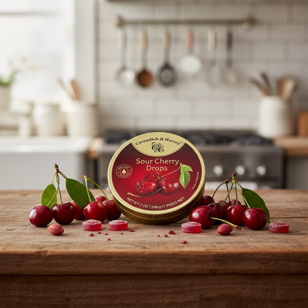 Cavendish & Harvey Sour Cherry Drops 200g