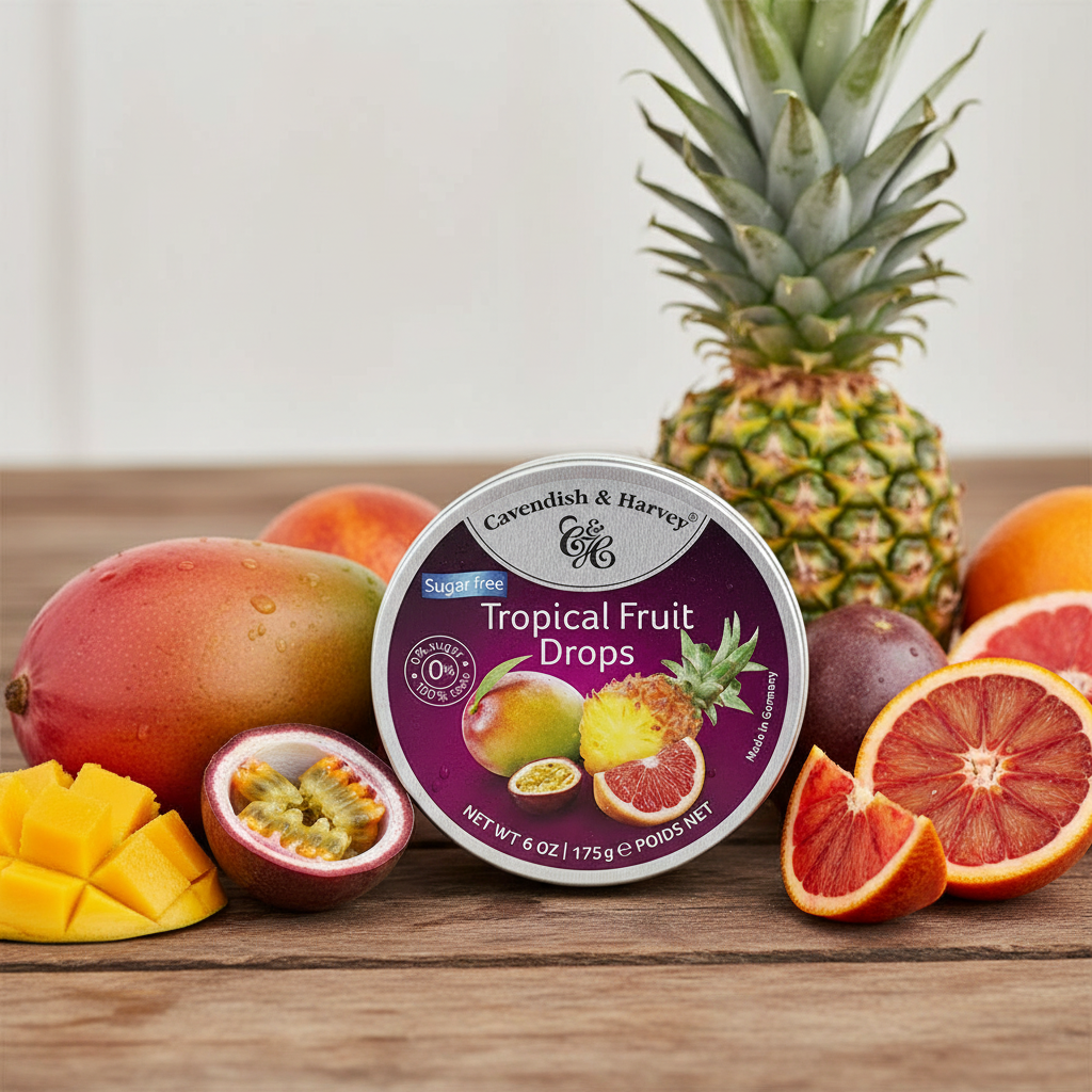 Cavendish & Harvey Sugar Free Tropical Fruit 175g