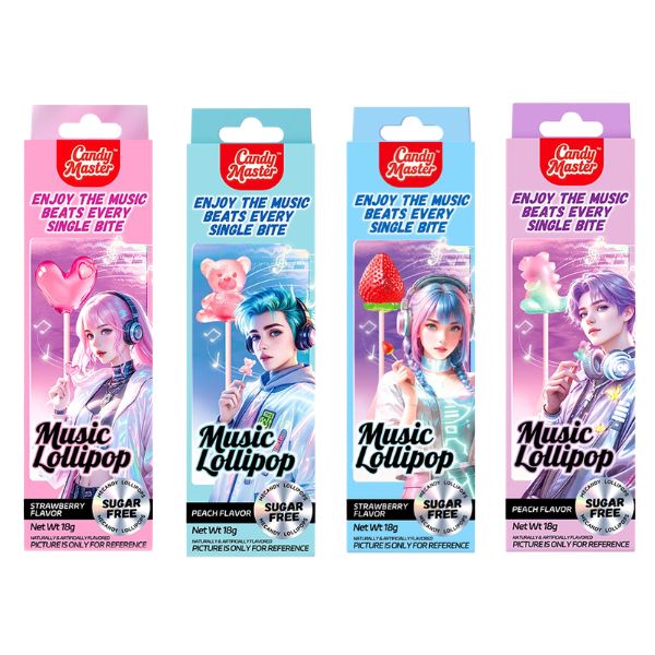 Candy Master Musical Lollipop 18g (Flavour selected at random)