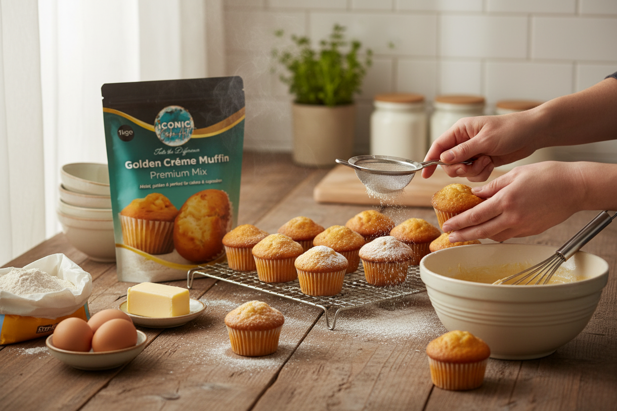 1kg Iconic Cake Art Creme Muffin Cake Mix