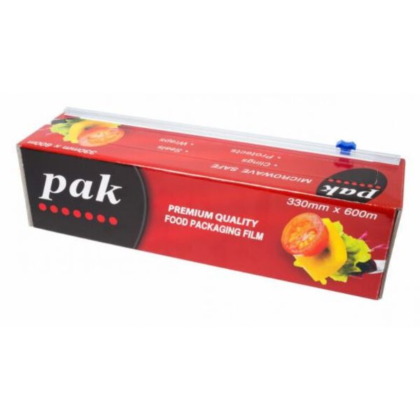 6pk BULK of Cling Film Pvc Zip 33cm X 600m