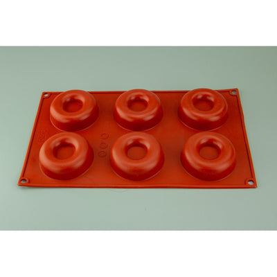 6 Cavity Donuts Silicone Cake & Chocolate Mould