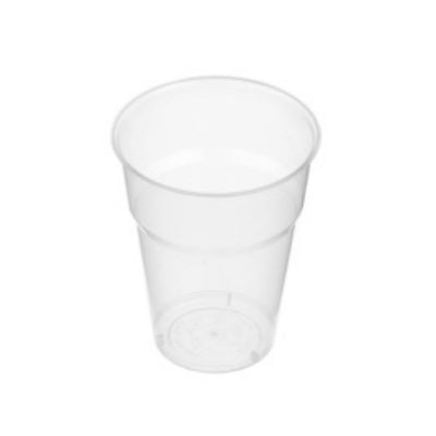 50pk 215ml (8oz) Clear Heavy Duty Plastic Drinking Cups