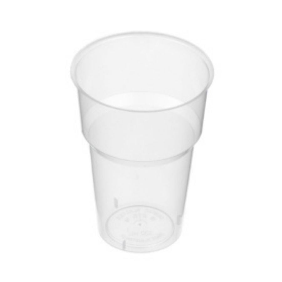 50pk 320ml (12oz) Clear Heavy Duty Plastic Drinking Cups