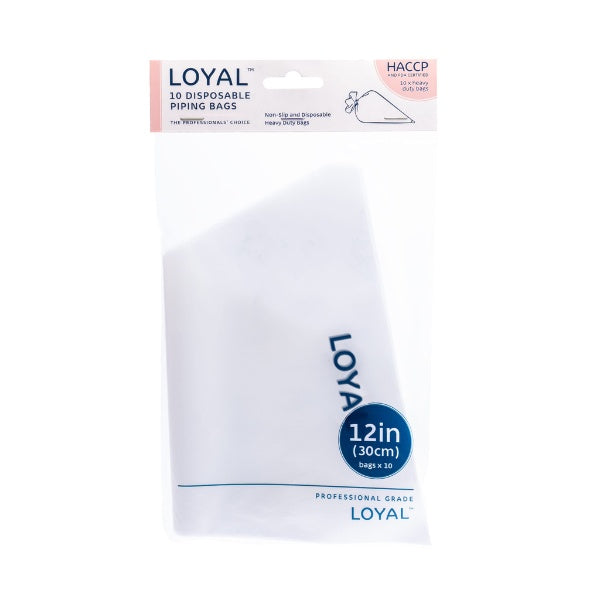 10pk 12in/30cm Loyal Clear Disposable Biodegradable Piping Bags