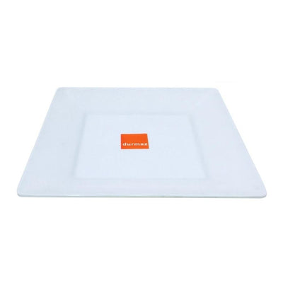 White Melamine Square Platter 21x21cm