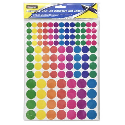 Assorted Self Adhesive Dot Labels