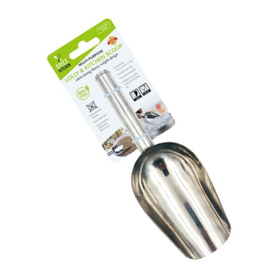 Stainless Steel Multi-Purpose Lolly & Kitchen Scoop (12x6.5x3.5cm)