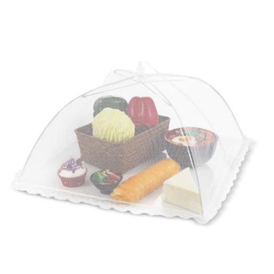Premium White Large Size Outdoor Food Cover (45.5x45.5x30cm)