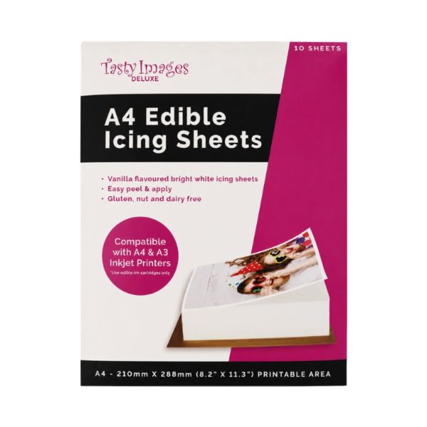 A4 Deluxe Icing Sheets - Pack of 10