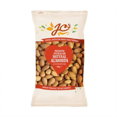 DATED SPECIAL JC's Premium Australian Natural Almonds 500g (BB Dec 2024)