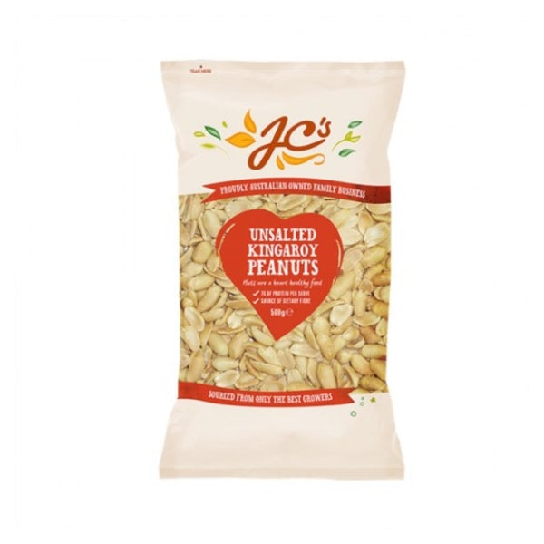 JC's Unsalted Kingaroy Peanuts 500g