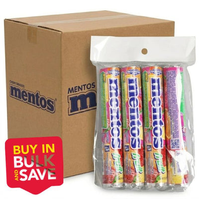 BULK 252pk Mentos Candy Roll Fruit 29g