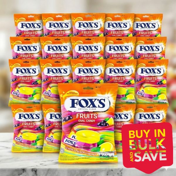 BULK 24pk Foxs Candy Fruit 125g