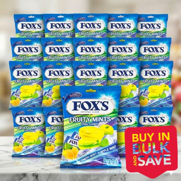 BULK 24pk Foxs Fruity Mint 125g