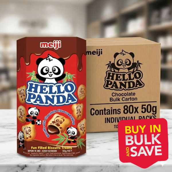 BULK 80pk Meiji Hello Panda Chocolate 42g
