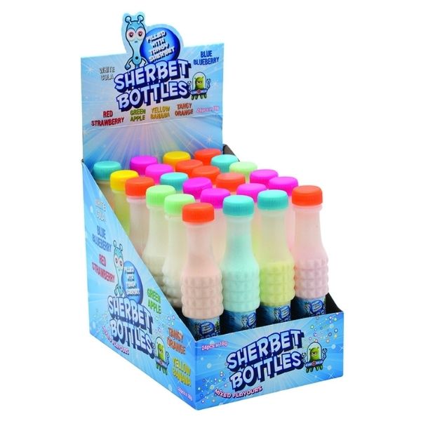 24pk Fizzy Fun Sherbet Bottles 18g