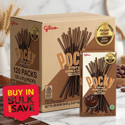 BULK 120pk Pocky Biscuit Stick Double Chocolate 47g