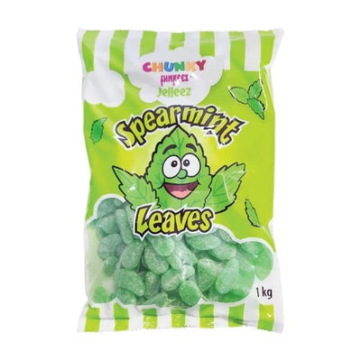 Chunky Funkee Jelleez Spearmint Leaves 1kg