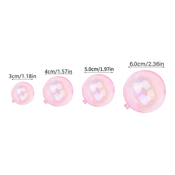 Hologram Pink Ball Topper 12pk