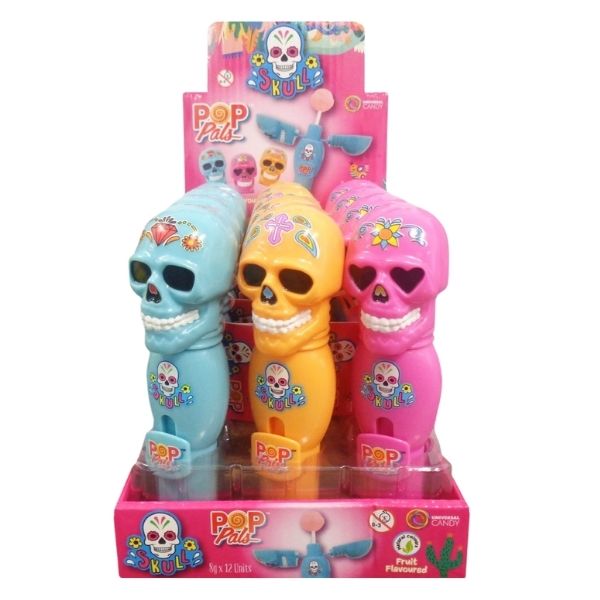 12pk Skulls Pop Pals 8g